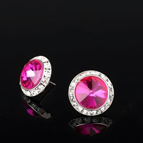 15mm Earring - Hot Pink